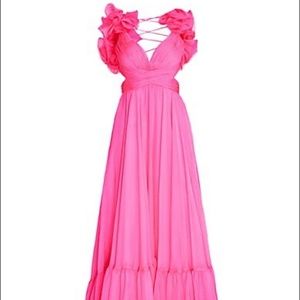 Ruffle tiered gown
